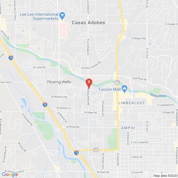 R & G Tires location map: 535 W Roger Rd, Tucson, AZ 85705, United States, Tucson, Arizona